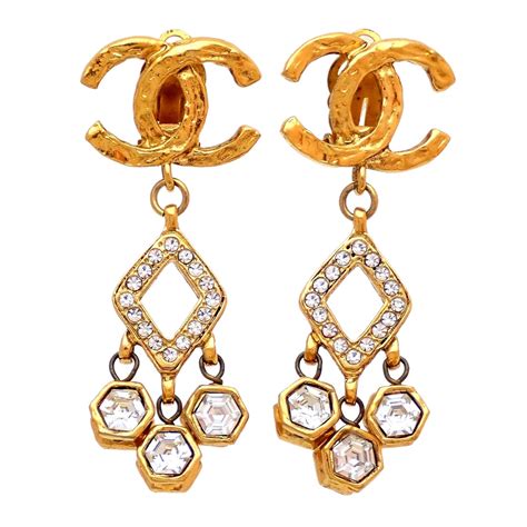 buy chanel cc earrings uk|chanel vintage earrings uk.